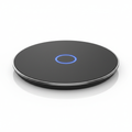 Cargador inalámbrico minimalista con indicador LED azul